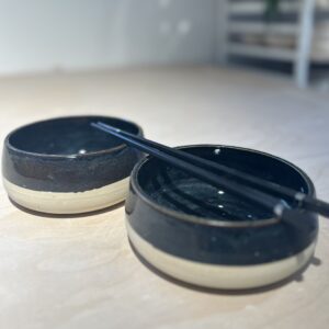 Eet kommetjes donker blauw